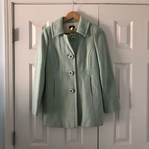 J Crew Mint and Cream Peacoat